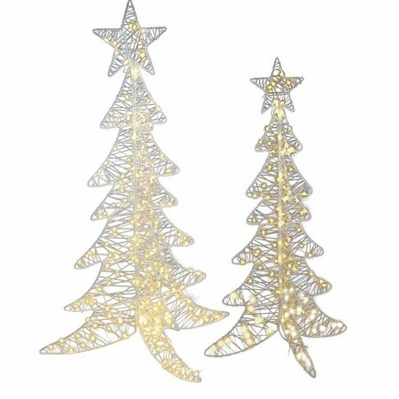 SIENNA YARD DECOR CHRISTMAS TREE WW 2PK R040491F